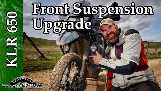 Installing Progressive Fork Springs and Suspension Comparison on a 3rdGen KLR650… [upl. by Makell]