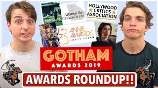 Awards Roundup Gotham Winners Annie Noms HCA and AFCC [upl. by Anetsirhc909]