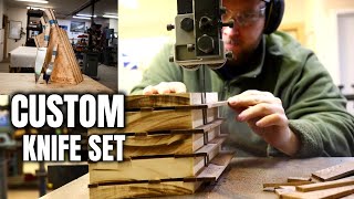 How to build a premium CUSTOM KITCHEN KNIFE BLOCK [upl. by Kory988]