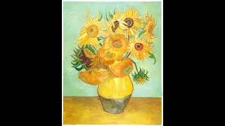 STEP BY STEP TO RECREATE VAN GOGHs SUNFLOWERS PAINTING [upl. by Oicnedif]