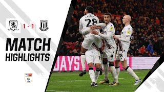 A Good Point On The Road 🛣️  Middlesbrough 11 Stoke City  Highlights [upl. by Marler]