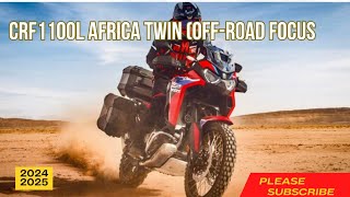 2024 CRF1100L Africa Twin Offroad focus enhancing onroad stability and comfort [upl. by Kalagher119]