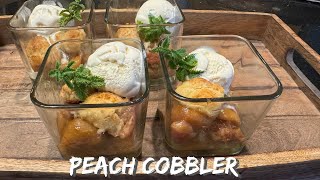 PEACH COBBLER WITH A SECRET INGREDIENT [upl. by Elleivad]