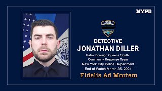 The funeral of Detective Jonathan Diller [upl. by Bahr]