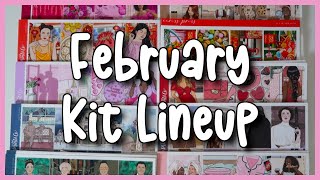 February Kit  Foil Lineup  Plannahannah [upl. by Edana175]