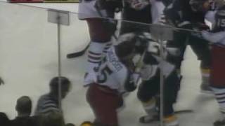 OleKristian Tollefsen vs Jordin Tootoo Oct 18 2008 [upl. by Nelhsa]