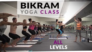 Bikram Yoga Workout  🔥 60 Minute Hot Yoga with Maggie Grove [upl. by Yazbak]