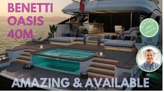 40M Benetti Oasis  Cannes Yachting Festival  Market Update wwwYachtSpecsDirectcom for Details [upl. by Toddie]