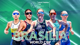 2024 World Triathlon Cup Brasilia  WOMEN [upl. by Xylina]