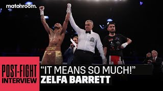 “My Mum give me extra motivationquot  Zelfa Barrett wins European Title [upl. by Beshore]