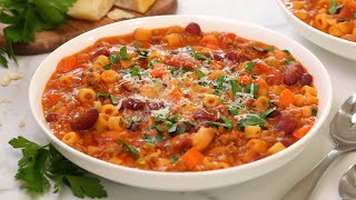 Pasta Fagioli Soup  Hearty amp Nutritious Fall Recipes [upl. by Amador258]