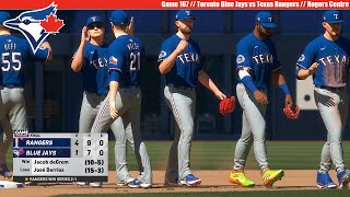 MLB THE SHOW 24  Toronto Blue Jays vs Texas Rangers  Game 107 [upl. by Mike924]