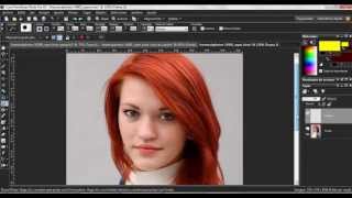 Paint Shop Pro  Como cambiar el color del pelo [upl. by Adnema50]