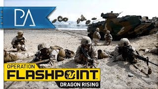 EPIC BEACH LANDING  Operation Flashpoint Dragon Rising Gameplay [upl. by Alcina]