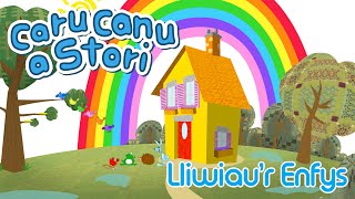 Caru Canu a Stori  Lliwiaur Enfys Welsh Childrens Song [upl. by Ahsap977]