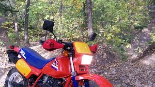 1985 Honda XL350R Dual Sport Ride [upl. by Astera931]