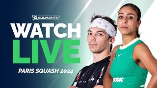 Paris Squash 2024  Round 1 LIVE 🚨 [upl. by Piscatelli]