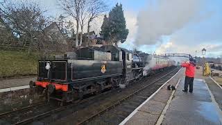 steam train at strathspey railway [upl. by Merla661]