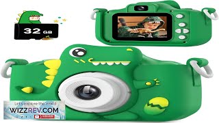 Upgrade Dinosaur Kids Camera Christmas Birthday Gifts for Girls Boys 312 1080P Review [upl. by Bayard]