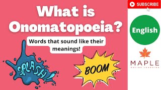 What is Onomatopoeia ► Words that sound like their meanings  Learn English [upl. by Anahsal]