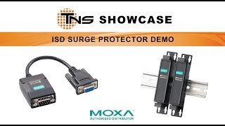 Moxa Industrial Surge Protector Demo [upl. by Eidnak]