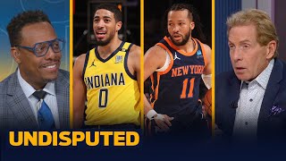 Knicks knock off Pacers in Game 2 Brunson totals 29 pts after injury scare in 1H  NBA  UNDISPUTED [upl. by Lrub]