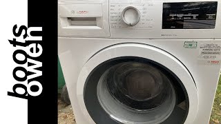 How to override the door lock on a Bosch Varioperfect washing machine Easy trick [upl. by Ellicec]