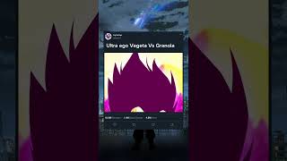 ULTRA EGO VEGETA Vs GRANOLA ☠️☠️ dbsdbz dragonball fananimation animieedit shorts [upl. by The813]