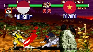 FT5 samsho2 MASON ID vs ro zoro VN Samurai Shodown II Fightcade Oct 22 [upl. by Kenny]