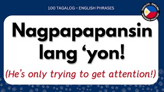 100 TAGALOGENGLISH PHRASES  Filipino Language EnglishTagalogSpeakingPractice [upl. by Ahsoik]