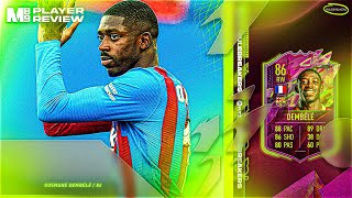 FIFA 22 RULEBREAKERS DEMBELE REVIEW  86 RULEBREAKERS DEMBELE PLAYER REVIEW  FIFA 22 ULTIMATE TEAM [upl. by Ardnohs]