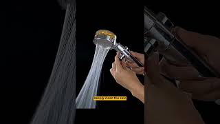 High Pressure Shower head with filters Vortex hydro jet Turbo Propeller 360 Degrees Rotating [upl. by Abbotson]