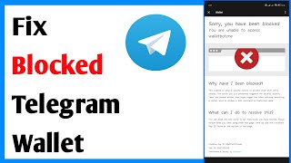 How To Fix Blocked Telegram Wallet [upl. by Mamie]