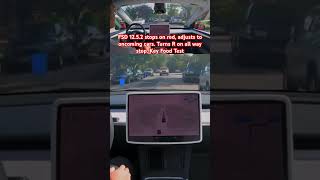 FSD 1252 stops on red adjusts to cars Turns R on all way Key Food Test teslafsd fsdbeta fsd [upl. by Marilyn266]