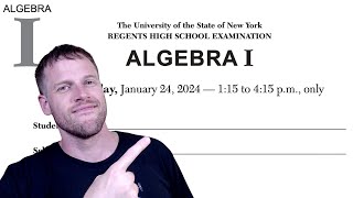 Algebra 1 Regents  January 2024 questions 1  24 [upl. by Lienet]