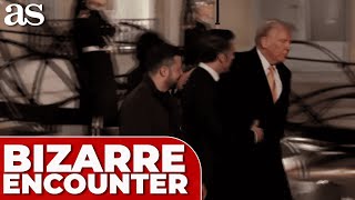 TRUMP MACRON and ZELENSKIS bizarre encounter before NOTRE DAME reopening [upl. by Rafat731]