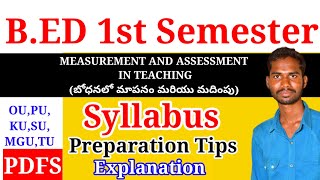 Bed 1st semester measurement and assessment in teaching learning new syllabus and imp questions [upl. by Ysdnyl]