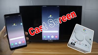 How to Cast Screen From SAMSUNG Android Phone to Chromecast Google TV [upl. by Valdas]