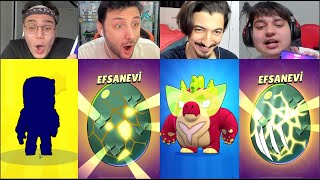 4lü Ekiple Aynı Anda EFSANEVİ YUMURTA AÇTIK 🤩 Brawl Stars [upl. by Suivatco314]