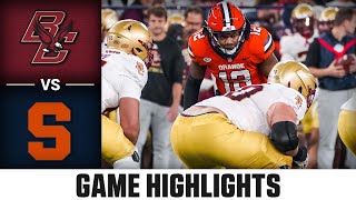 Boston College vs Syracuse Game Highlights  2023 ACC Football [upl. by Julina846]