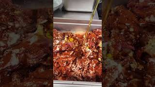 Marinating beef strips for sandwich Food Ideas Libran food and travel ytshortvideo foodie [upl. by Alin830]