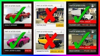 GTA Online After Hours DLC Update BUYER BEWARE  Do NOT Buy These Cars Vehicles Properties amp MORE [upl. by Eenaj556]