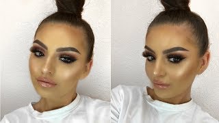 Warm Cranberry Half Cut Crease  Full Coverage Base  Shelby Triglia [upl. by Llerej]