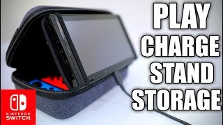 HANDS ON Nintendo Switch Play and Charge Carrying Case [upl. by Idonna]