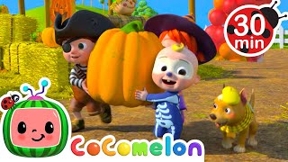 Pumpkin Time  CoComelon Halloween Cartoons  Moonbug Halloween for Kids [upl. by Cirderf]