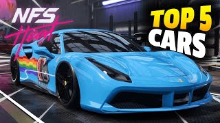 Top 5 Fastest Cars in Need for Speed Heat  NFS Heat Best Cars [upl. by Annahsit]