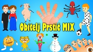 Obitelj Prstić  Kompilacija  Finger family MIX  Dječje pjesme [upl. by Aramoy519]