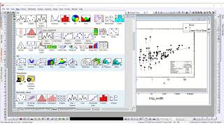 Make a Scatter Plot in OriginPro Part 2  Graph Statistics  Plot Fitting [upl. by Dorelle]