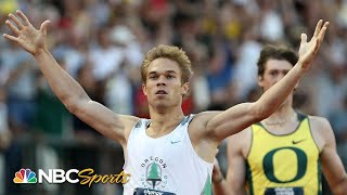 Nick Symmonds incredible kick leads to Oregon Sweep at 2008 Olympic Trials  NBC Sports [upl. by Htebazle]