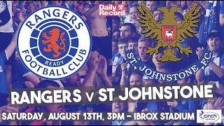 Rangers v St Johnstone  Live stream TV and team news ahead of Scottish Premiership clash [upl. by Nonnah]